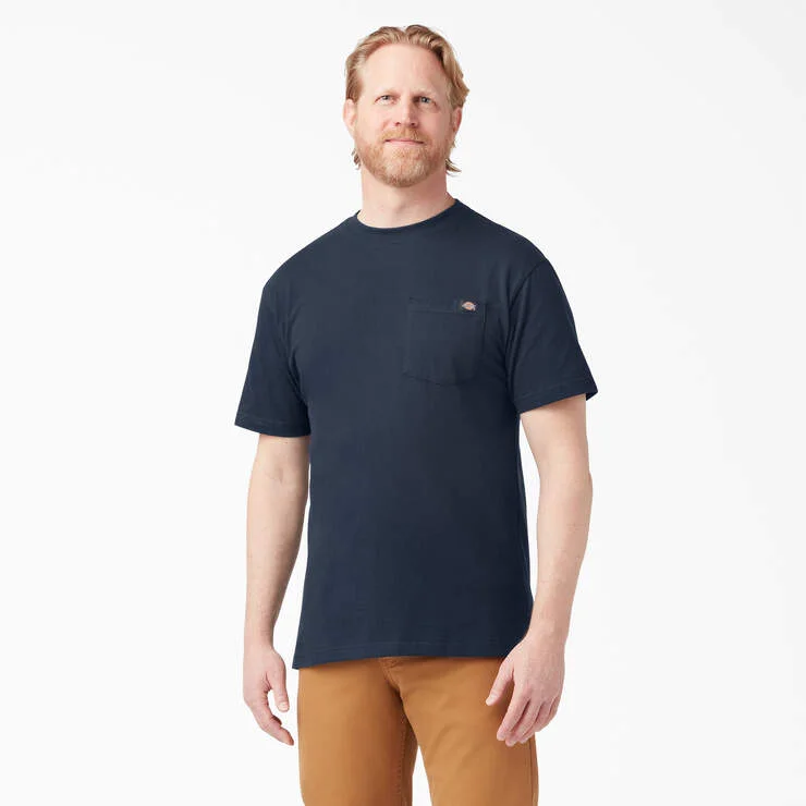 Heavyweight Heathered Short Sleeve Pocket T-Shirt