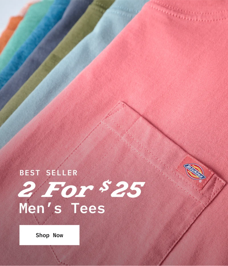 BEST SELLER: 2 FOR $25 Men's Tees. Shop Now