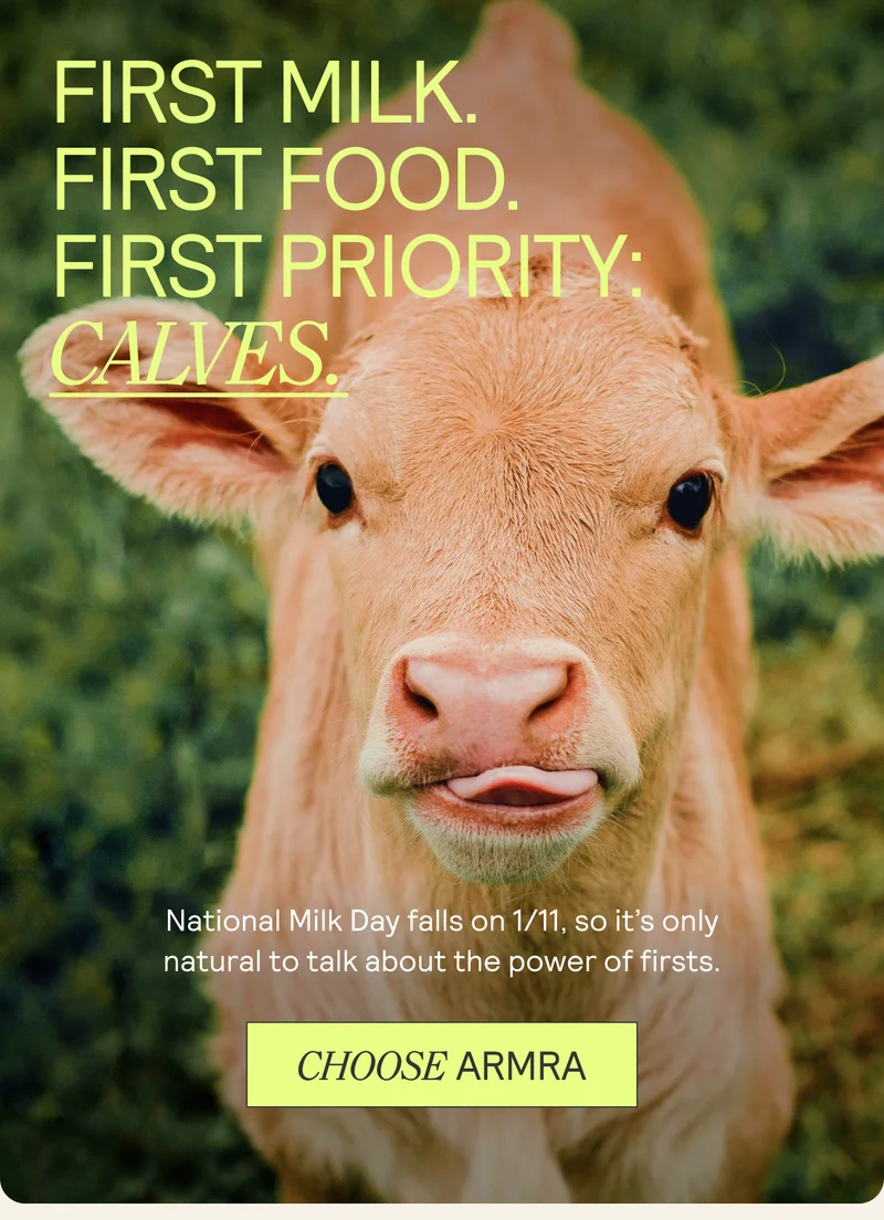 First milk. First Food. First Priority.