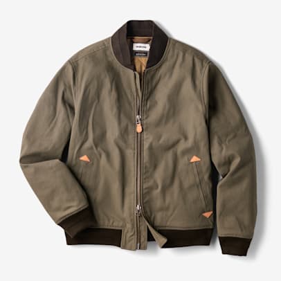 Bespoke Post x Taylor Stitch Dry Waxed Canvas Bomber Jacket