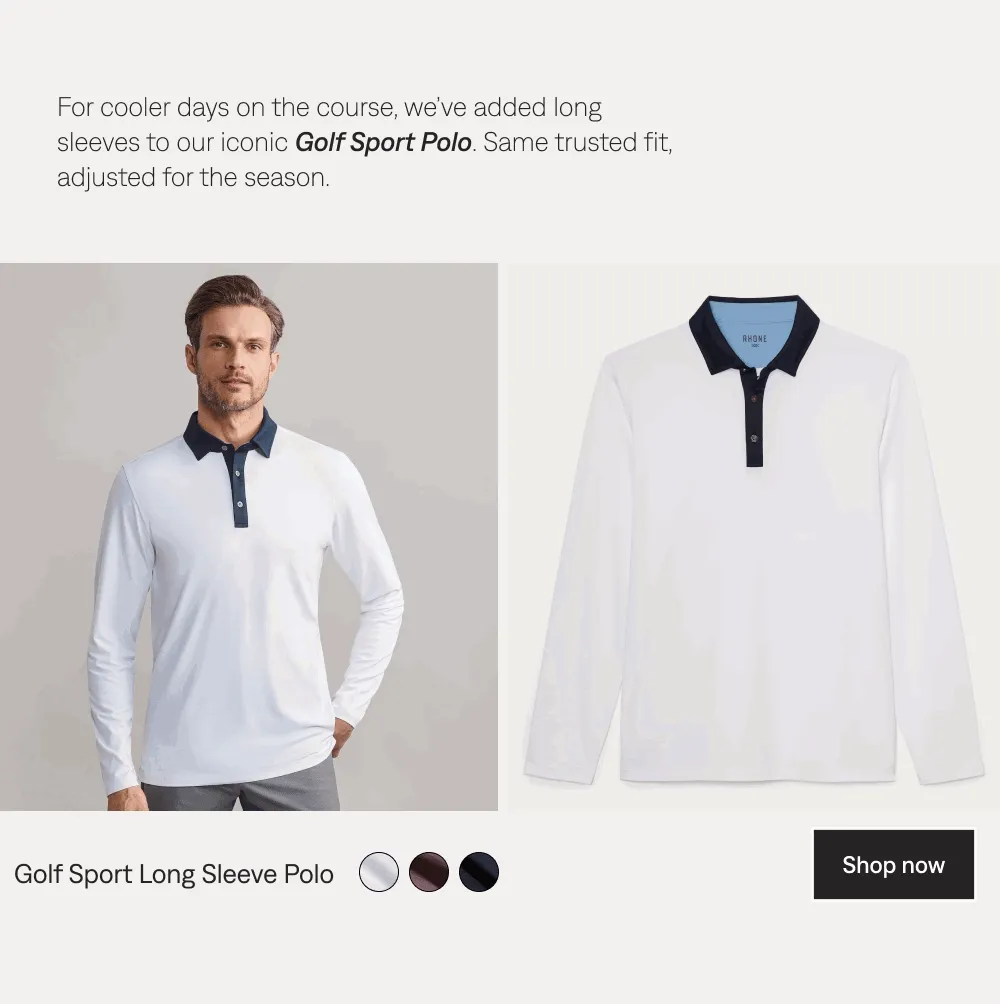Golf Sport Long Sleeve Polo