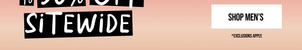 Up to 50% off Shop Men's