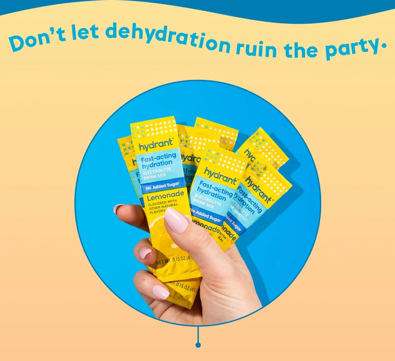 Don't let dehydration ruin the party.