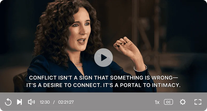 Conflict isn’t a sign that something is wrong—it’s a desire to connect. It’s a portal to intimacy.