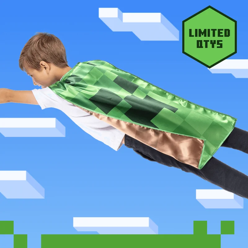 Get your very own Minecraft Creeper Cape!
