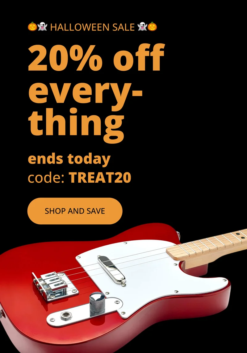 Halloween sale! 20% off everything ends today with code discount code - SHOP AND SAVE