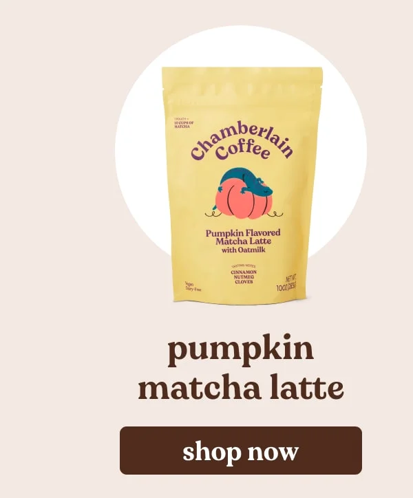 pumpkin spice matcha latte