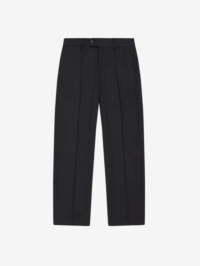 Image of about:blank Pleated Trouser - Black