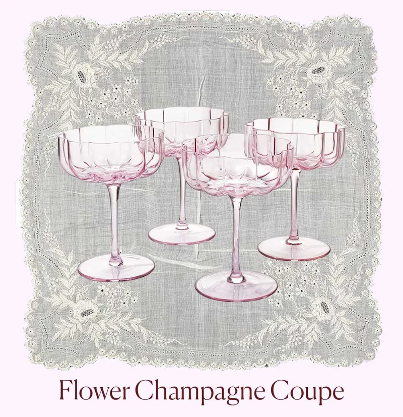 Flower Champagne Coupe