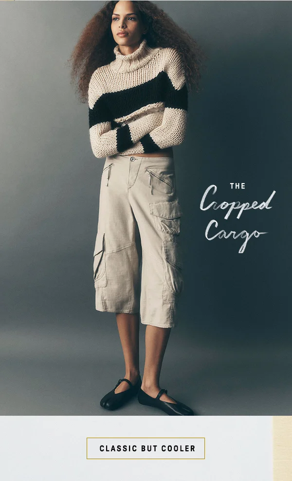 the cropped cargo, classic but cooler