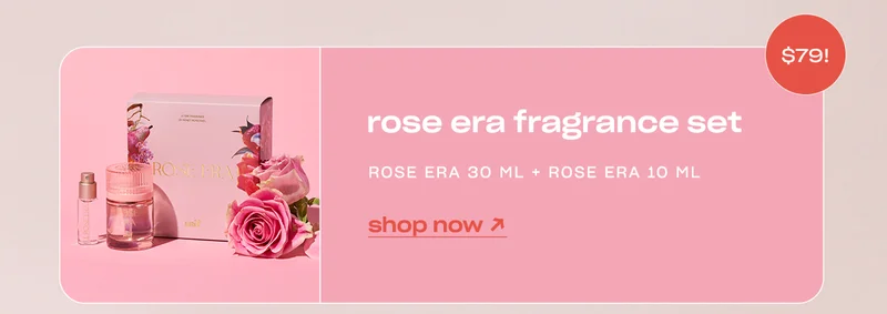 rose era fragrance set  rose era 30 ml and rose era 10 ml shop now →