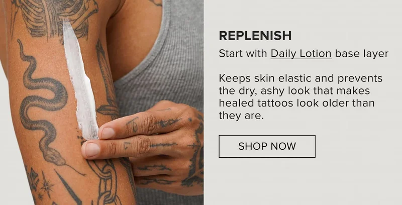 replenish - start with daily lotion base layer.