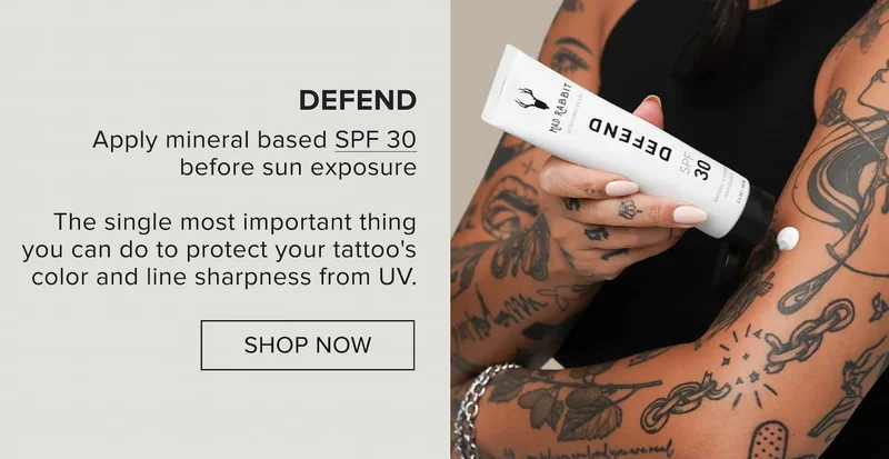 defend - apply mineral based spf 30 before sun exposure.