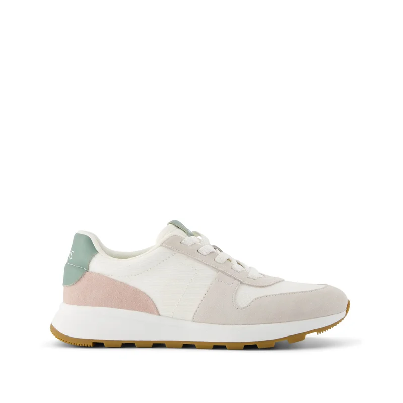 Image of TRVL LITE Retro Runner Natural Vintage Twill Water Repellant Sneaker