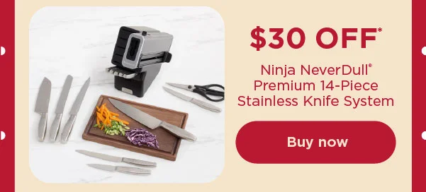 $30 off* Ninja NeverDull® Premium 14-Piece Stainless Knife System
