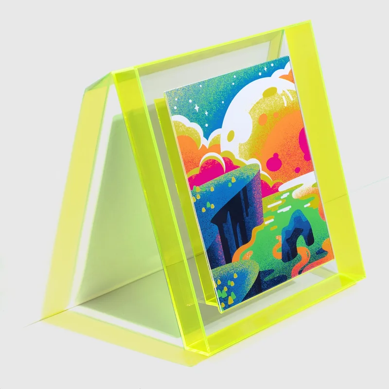 Vivid Moon: Framed Art Print
