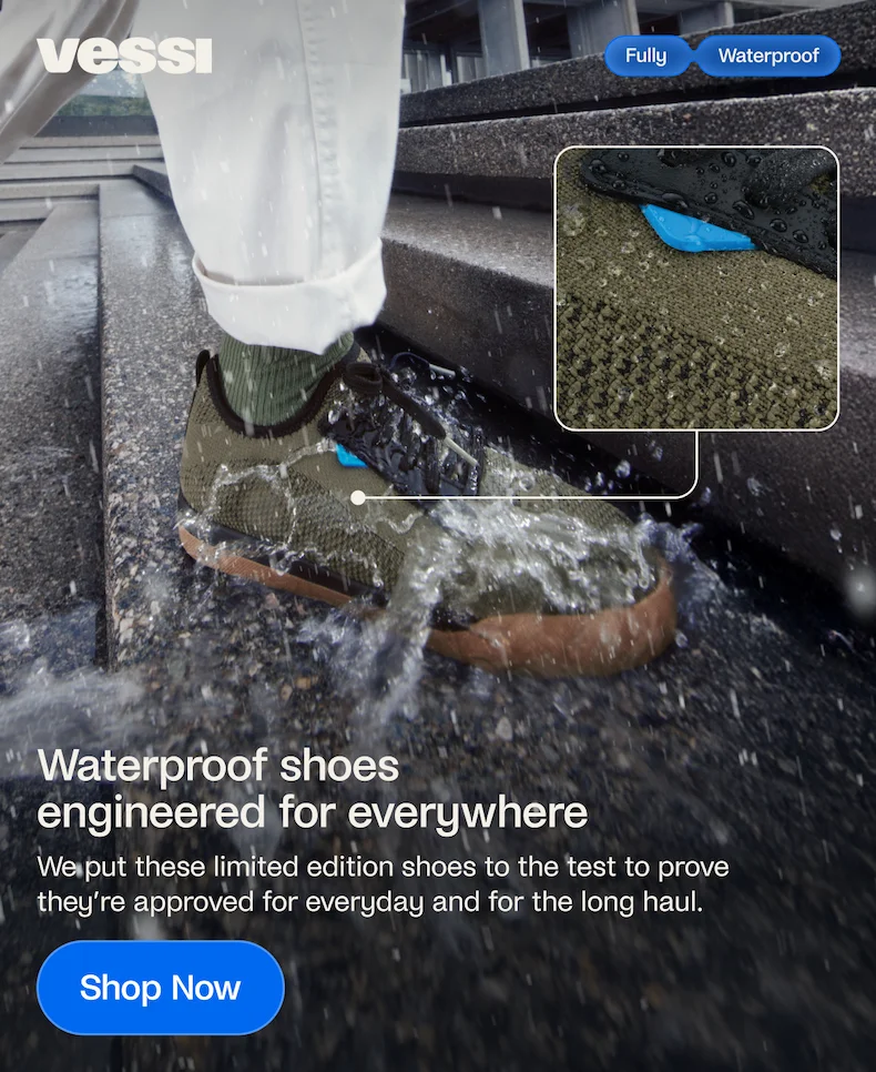Waterproof shoes engineered for everywhere