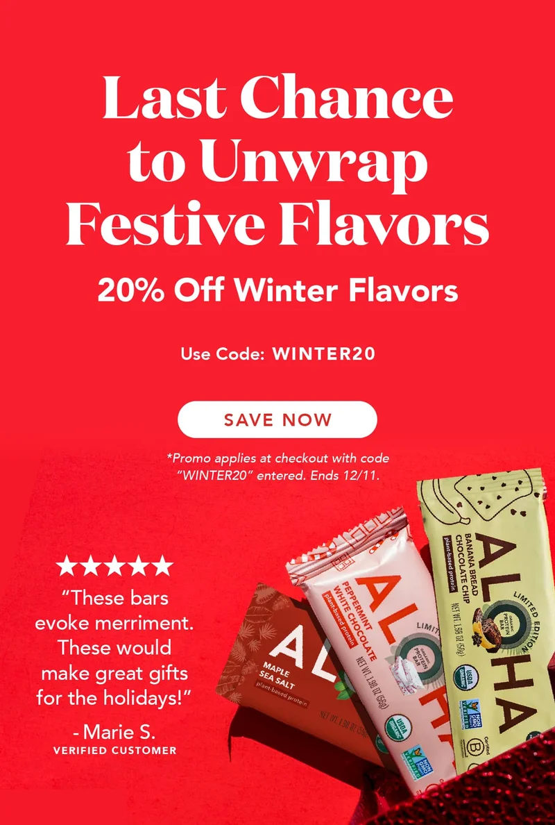 Get 20% off Winter Flavors with code WINTER20! Ends 12/11