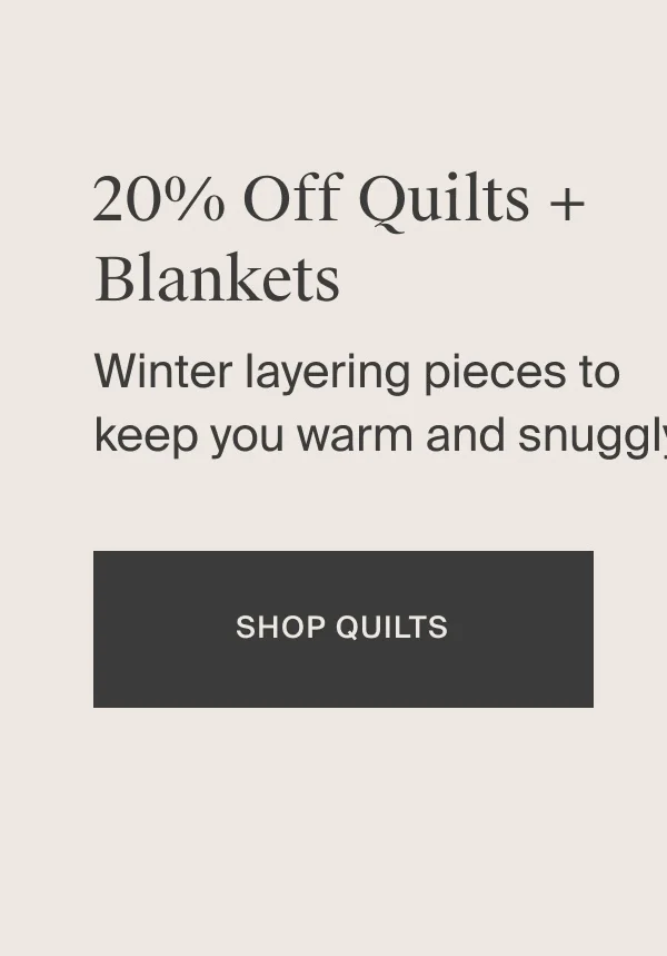 Shop Quilts 20% Off