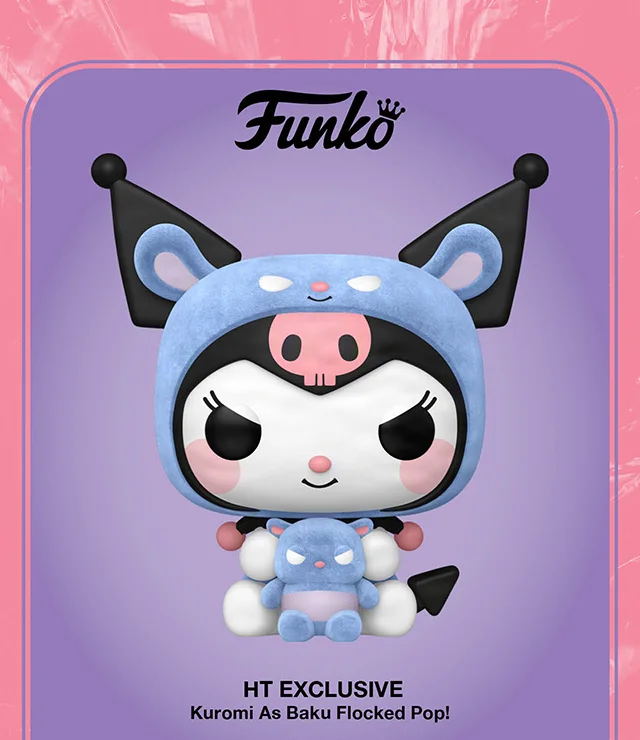 HT Exclusive Kuromi As Baku Flocked Pop! Shop Now