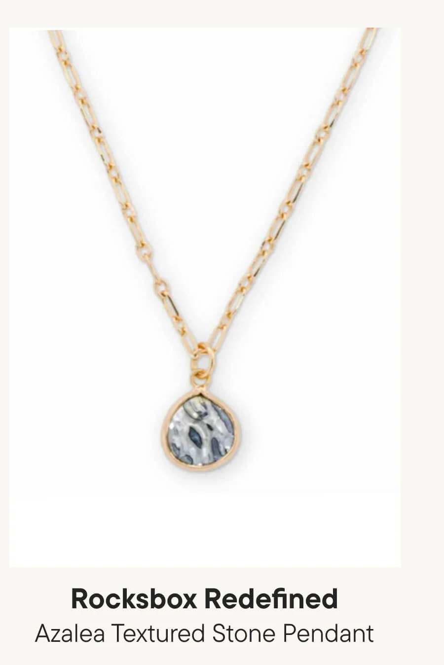 Azalea Textured Stone Pendant