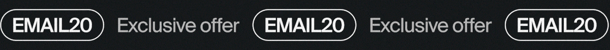 Shop 20% off today