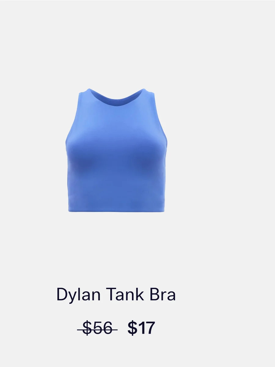 Dylan Tank Bra  |  Sale Price: $17