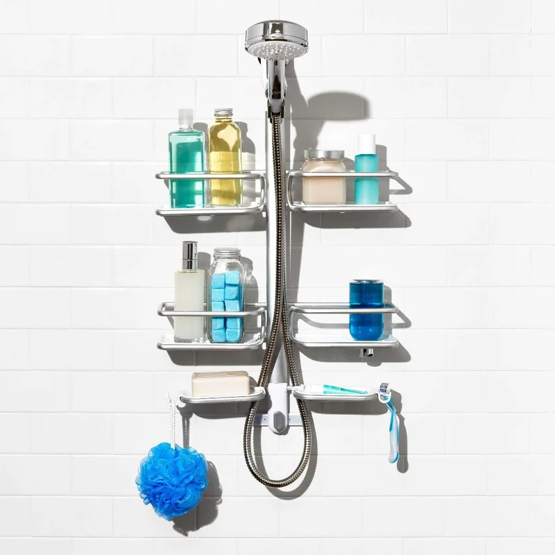 Image of Aluminum Hose Keeper Shower Caddy
