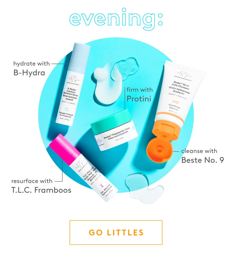 Evening routine with B-hydra, Beste No. 9 , T.L.C Framboos, and Protini Cream!