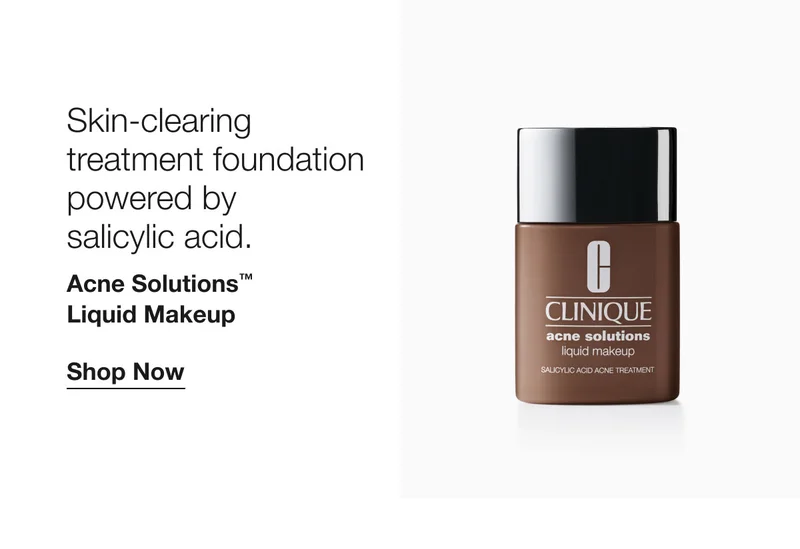 Skin-clearing treatment foundation powered by  salicylic acid. | Acne Solutions™  Liquid Makeup | Shop Now
