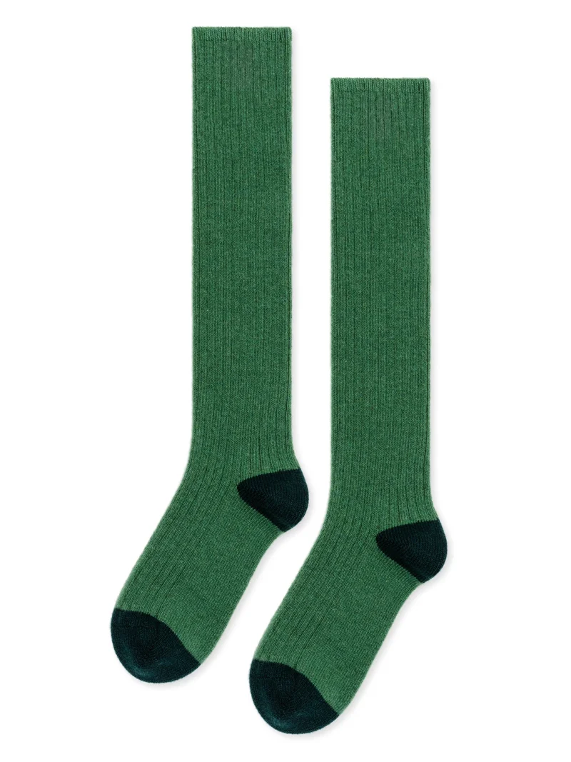 Image of Rib Cashmere Knee Hi