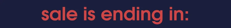 sale is ending in: