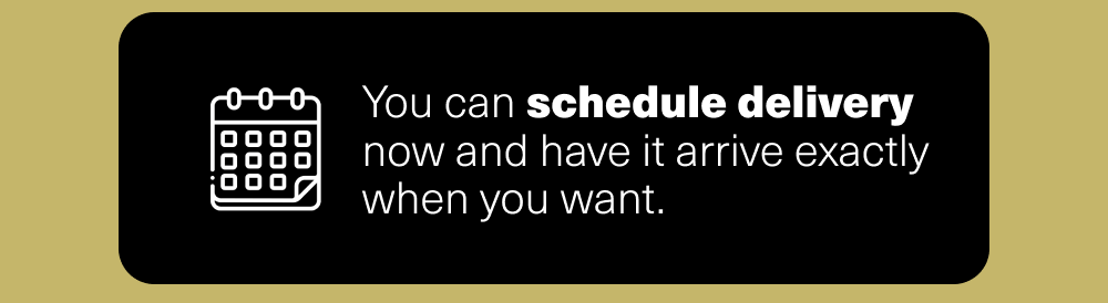 Delivery schedule