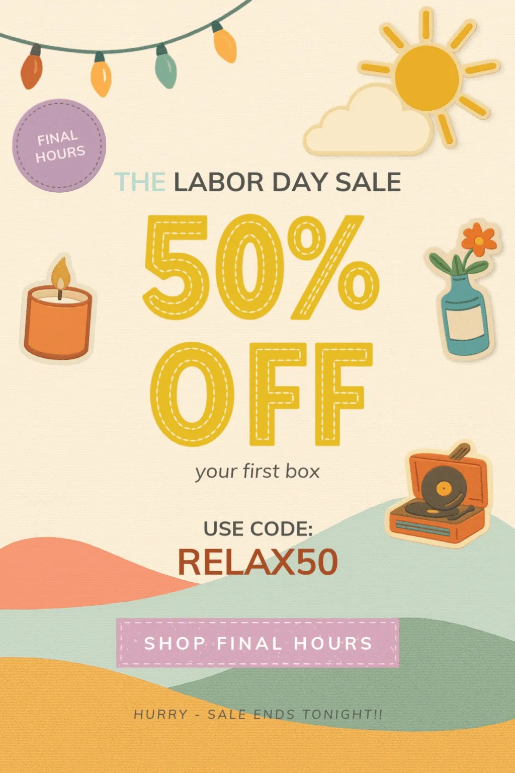 Shop the Labor Day Sale 50% Off Sale