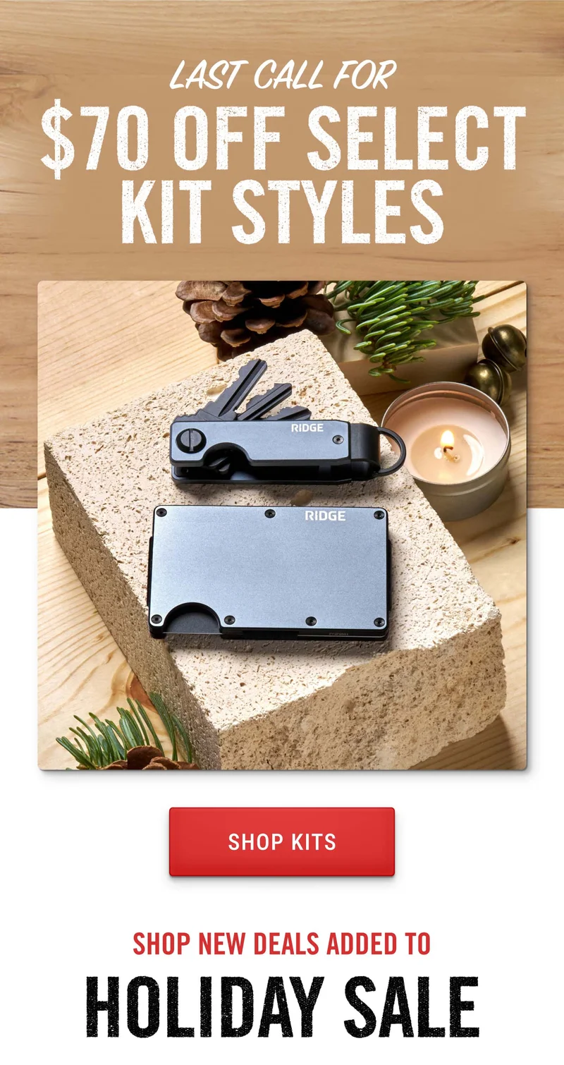 Last Call for $70 Off Select Kit Styles