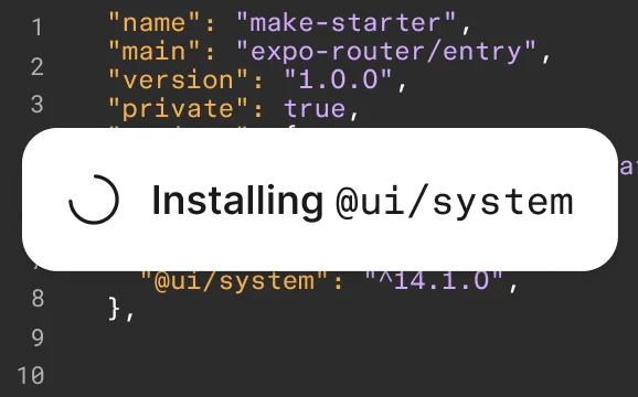 Bring design systems packages into Figma Make