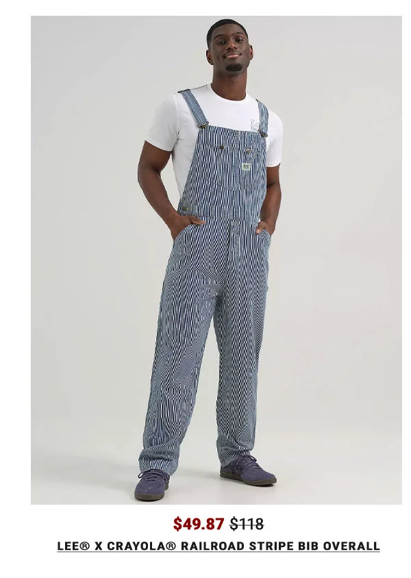 Lee® X Crayola® Railroad Stripe Bib Overall