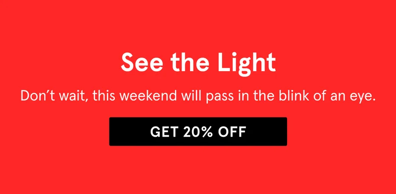 See the Light: Get 20% Off