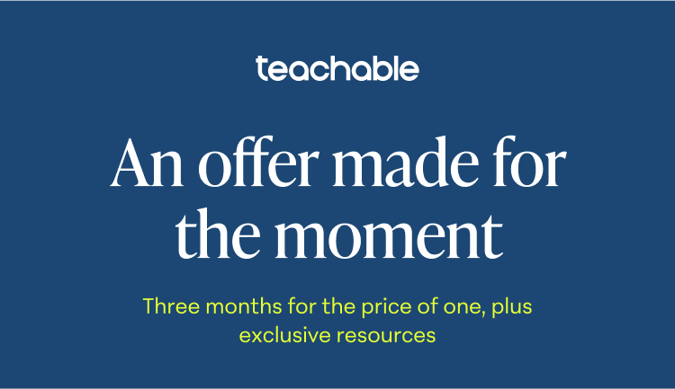 An offer made for the moment