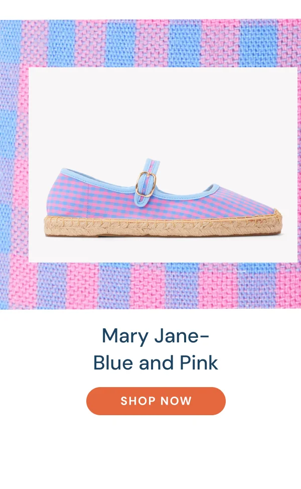 Mary Jane- Blue and Pink