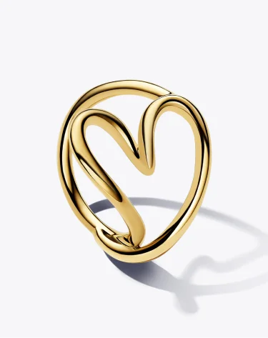 Organically Shaped Heart Ring
