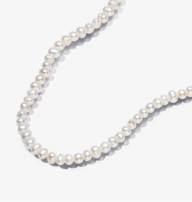 Treated Freshwater Cultured Pearls T-bar Collier Necklace