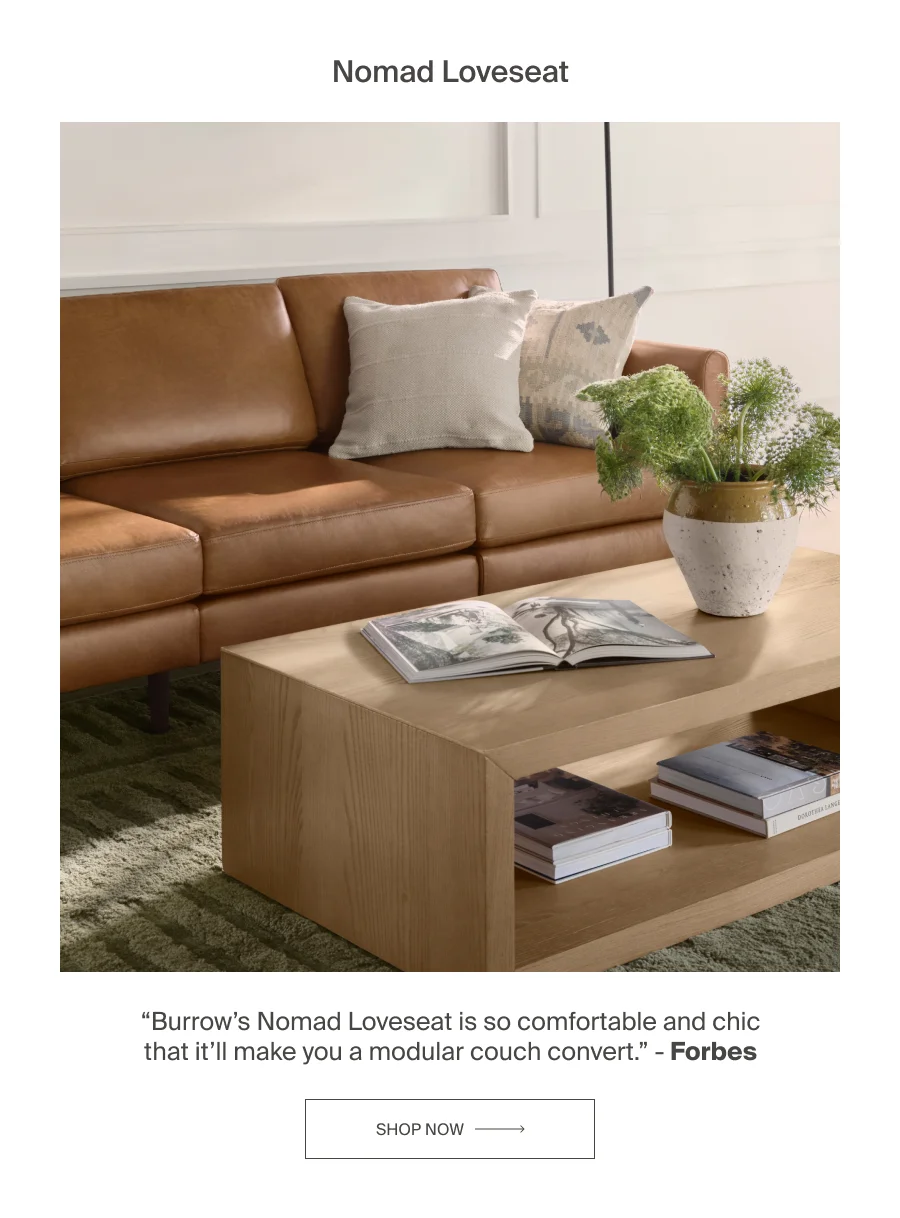 Nomad Leather Loveseat