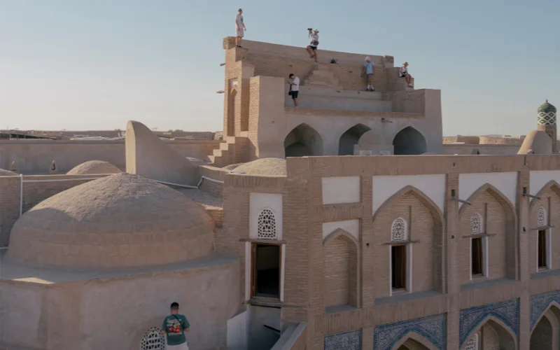 A mosque in Khiva, Uzbekistan.
