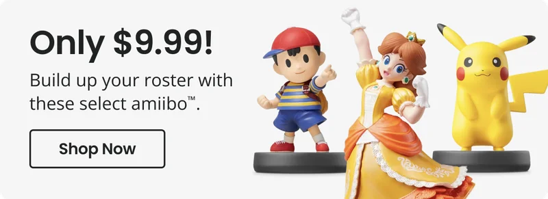 Only $9.99! Build up your roster with these select amiibo*. | Shop Now