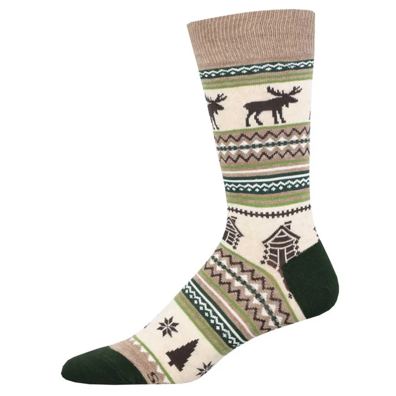 Image of Moose Fair Isle Men's Crew Socks