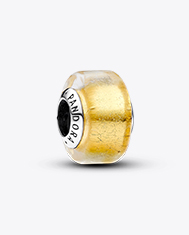 Golden Mini Murano Glass Charm