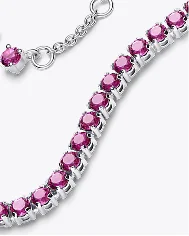 Sparkling Pink Tennis Bracelet