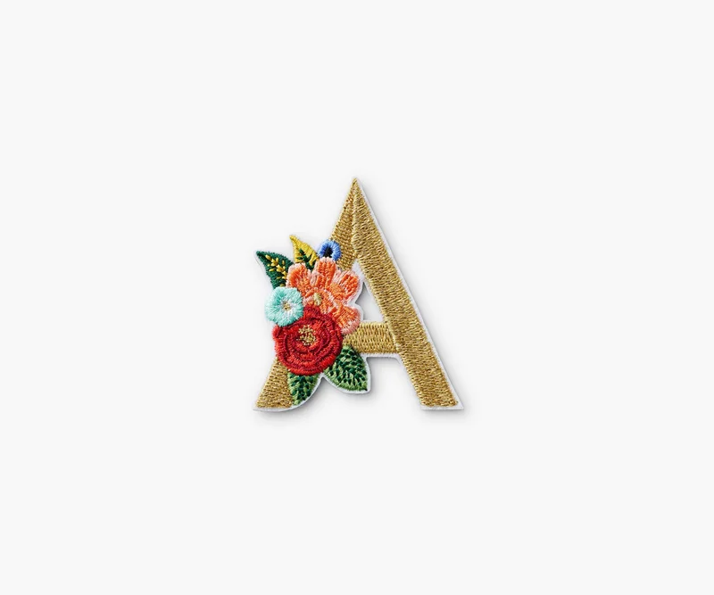 Image of Monogram Embroidered Sticker Patch