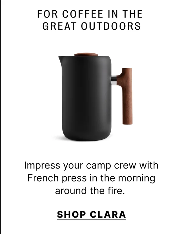 For Coffee in the Great Outdoors - Shop Clara